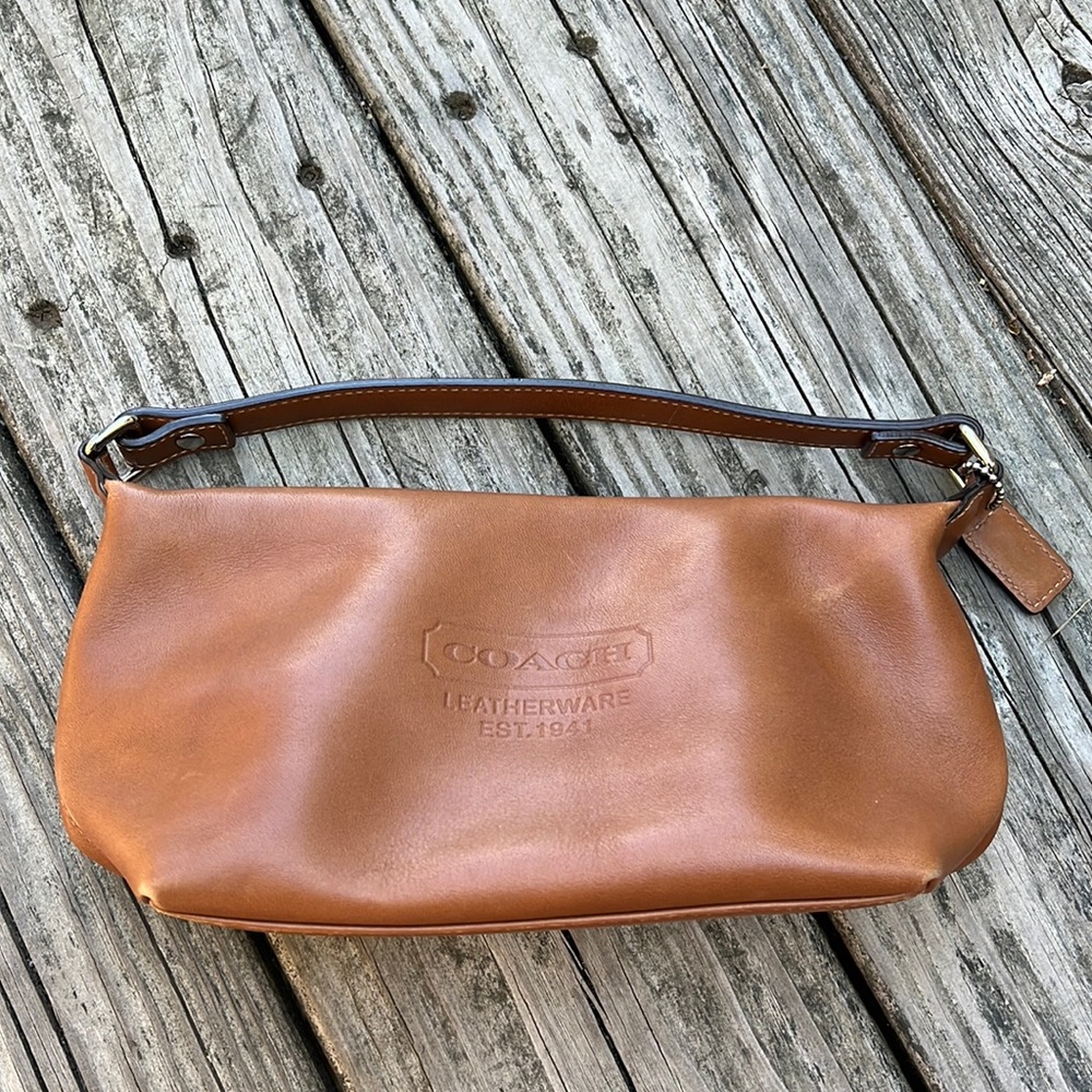 Brown Leather Coach Purse